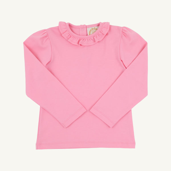 Reece Ruffle Top | Hamptons Hot Pink