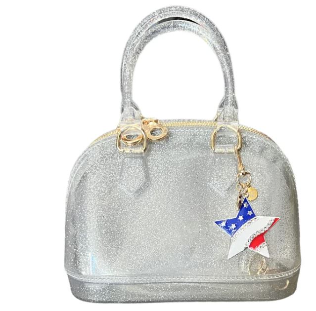 Cate Jelly Bag | Silver Sparkle with Star Charm