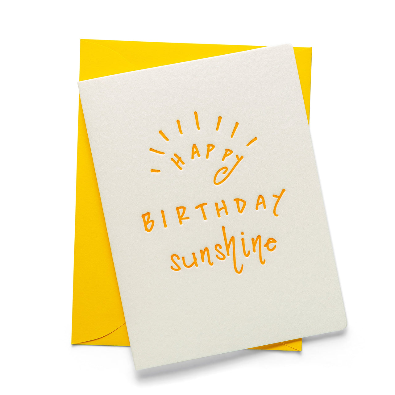 Happy Birthday Sunshine Greeting Card