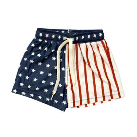 Boy's Swim Shorts | American Flag