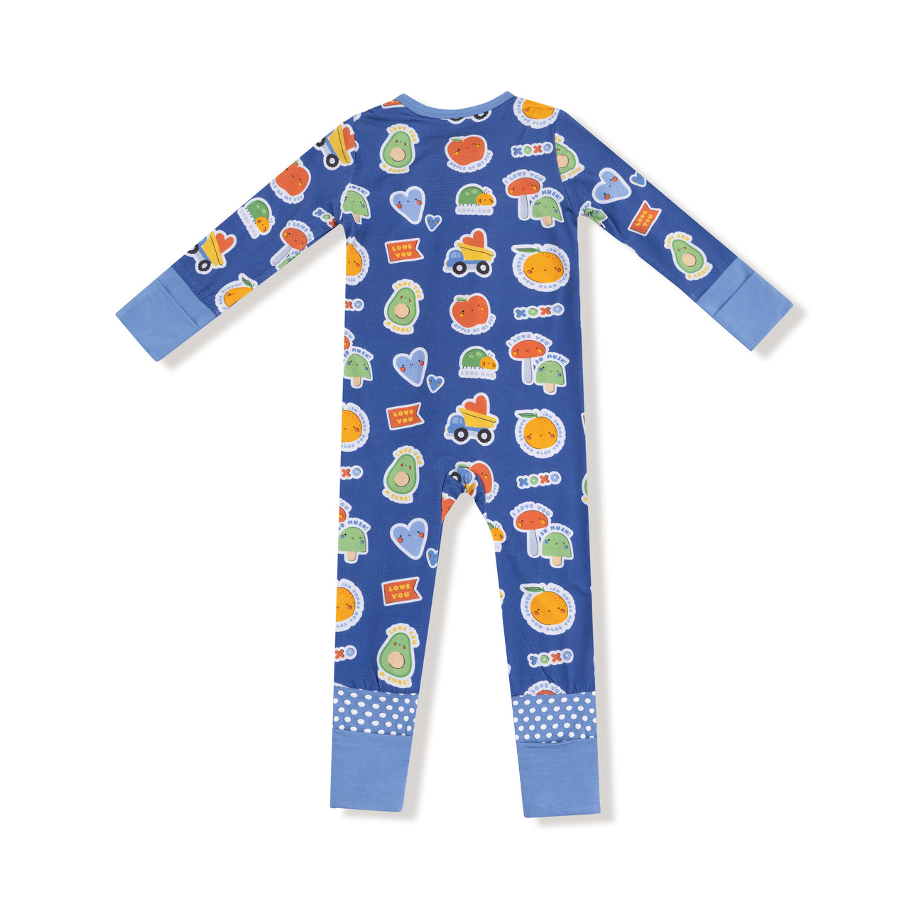 2-Way Zipper Convertible Romper | Blue My Funny Valentine