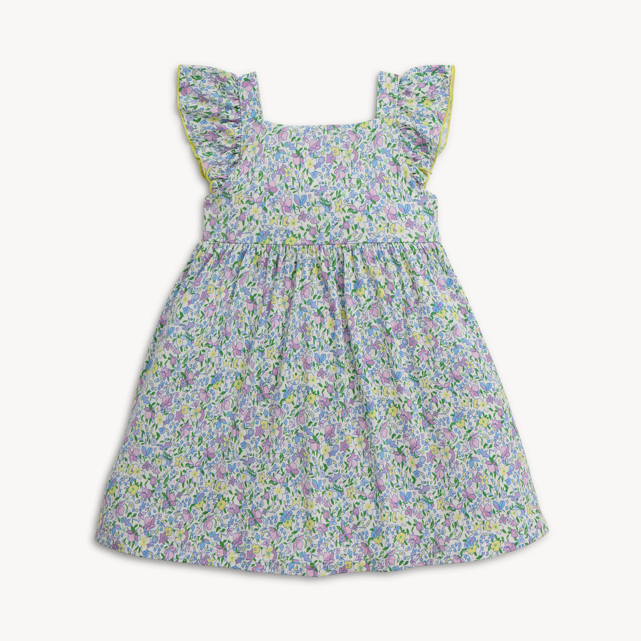 Lavinia Modal Square Neck Ruffle Dress