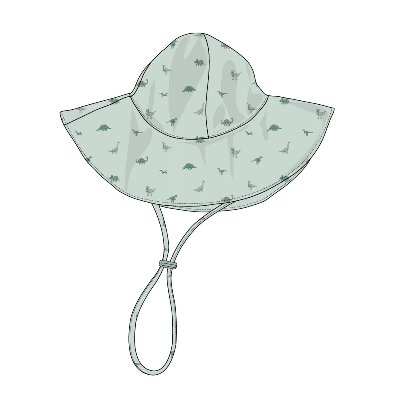 Baby Boy Sun Hat | Dinosaur