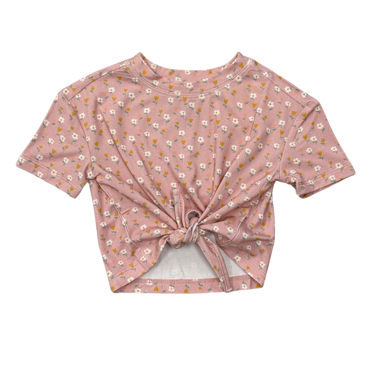 Girl's Tie Front Shirt | Mini Daisy
