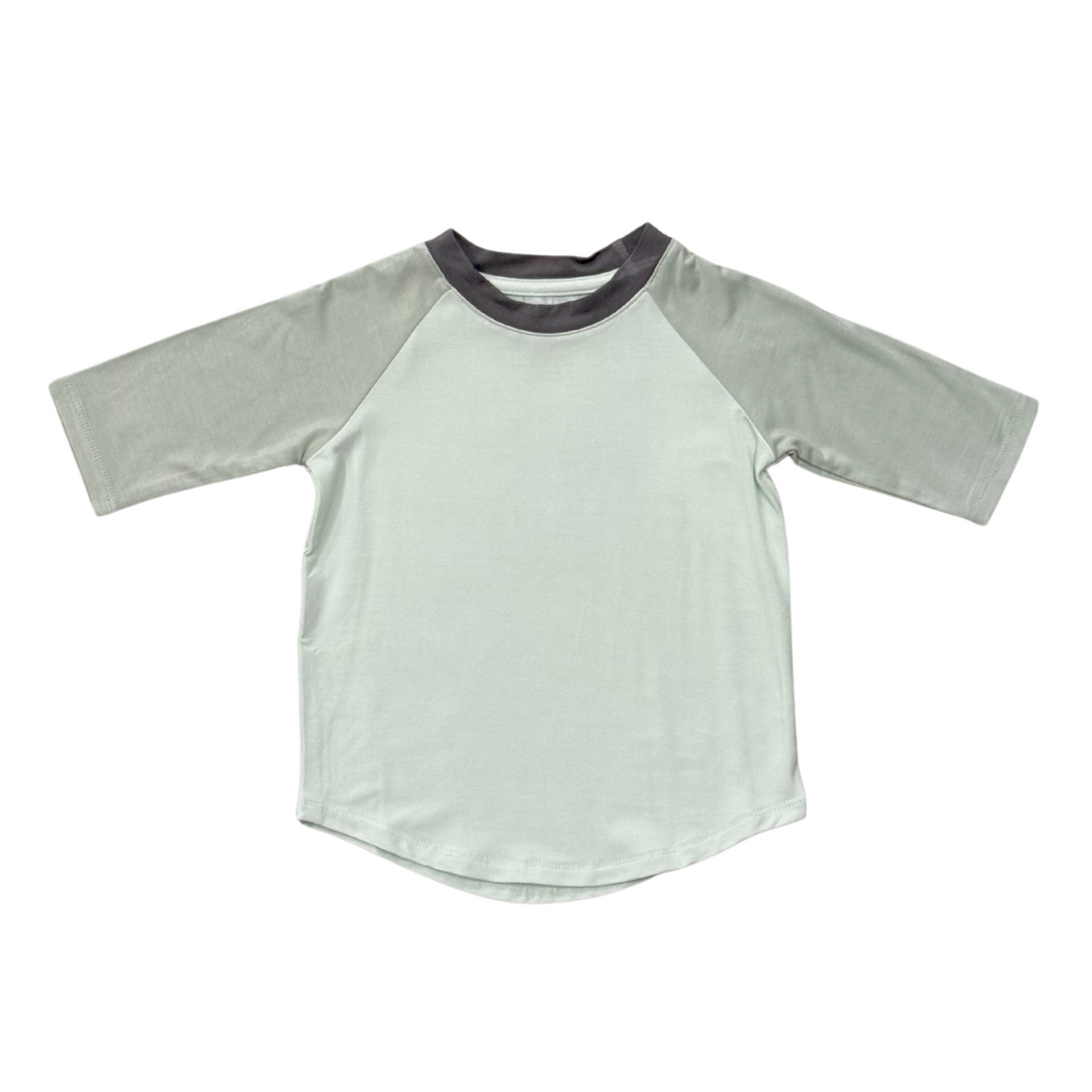 Boy's 3/4 Sleeve Baseball Tee | Sky Blue