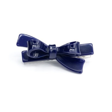 Navy Bow Knot Hair Clip