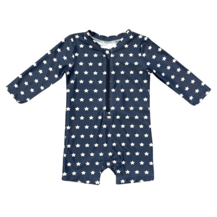 Baby One-Piece Rash Guard Swimsuit American Stars