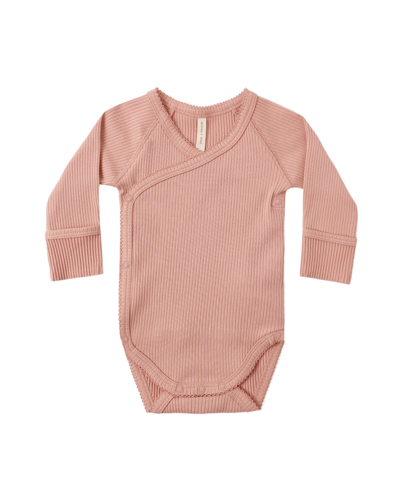 Side Snap Bodysuit | Pink