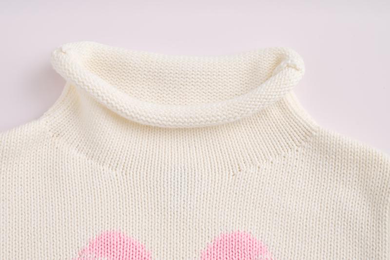 Pink Bow Rollneck Sweater