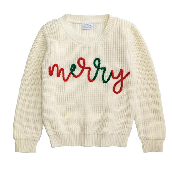 Toddler Merry Chainstitch Sweater