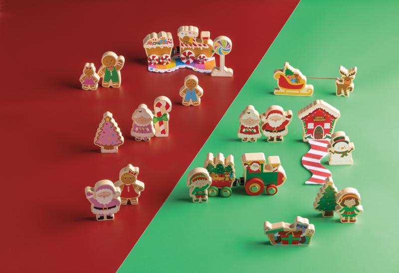 Gingerbread Wood Toy Set