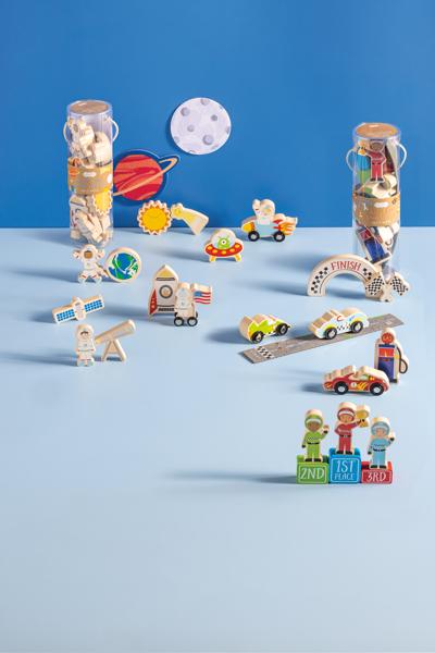 Outer Space Wood Toy Set
