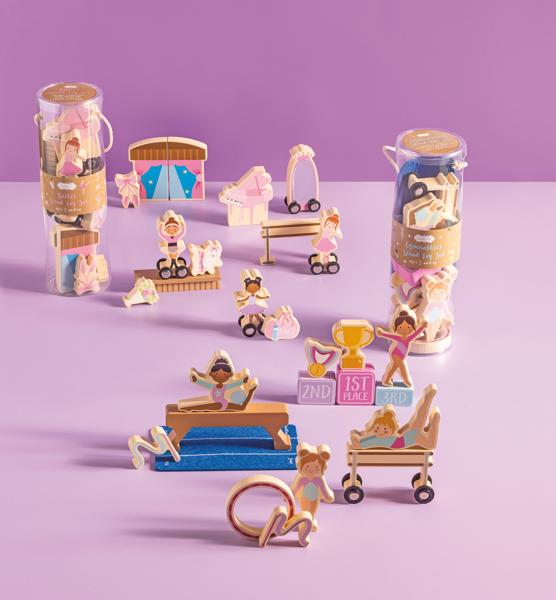 Gymnastics Wood Toy Set