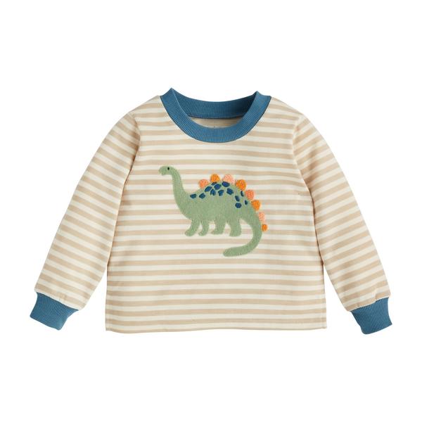 Long Sleeve Striped T-Shirt | Dinosaur