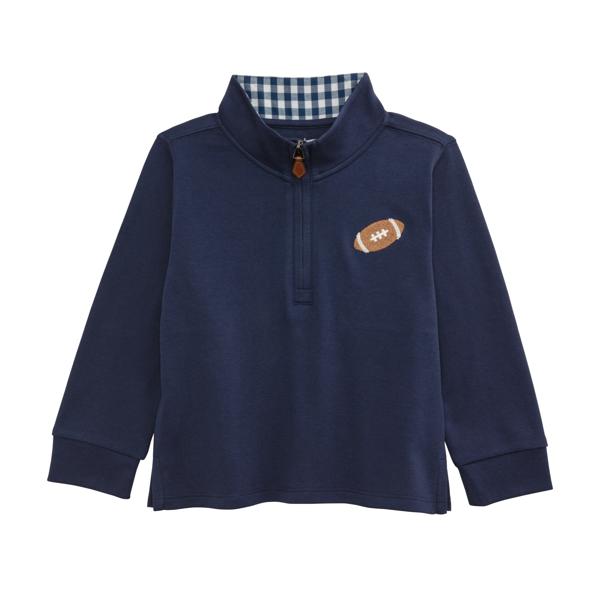 Football Quarter Zip Shirt | Navy