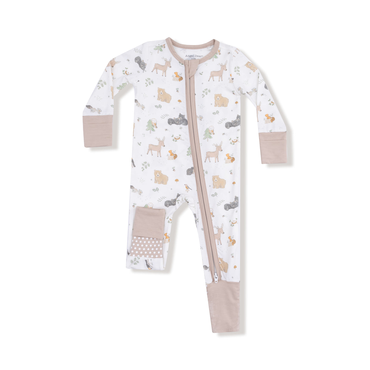 2-Way Zipper Convertible Romper | Woodland Babies