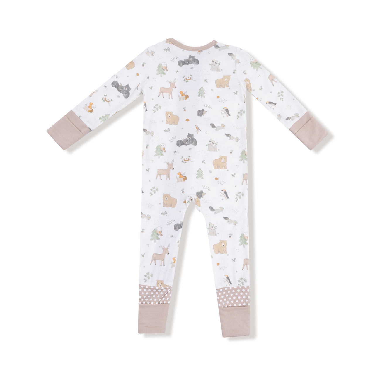 2-Way Zipper Convertible Romper | Woodland Babies