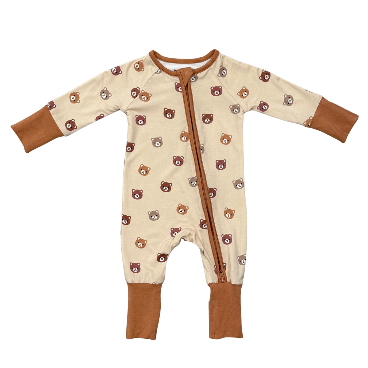 Long Sleeve Zip Romper | Baby Bears