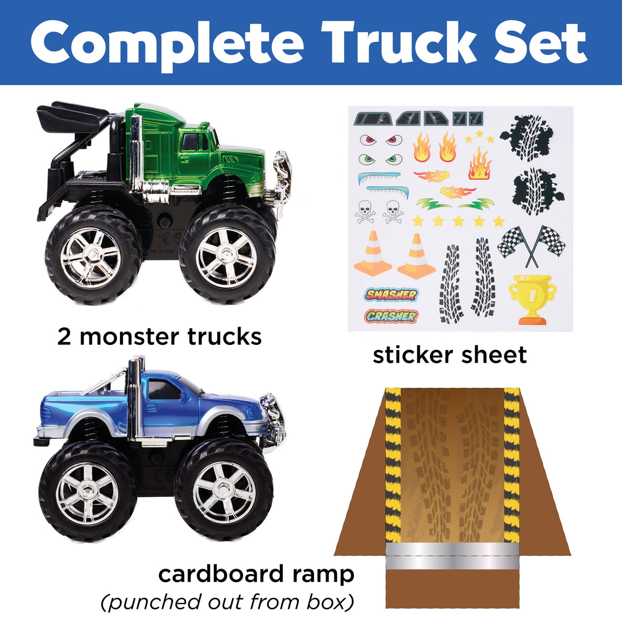 Monster Trucks with Stickers