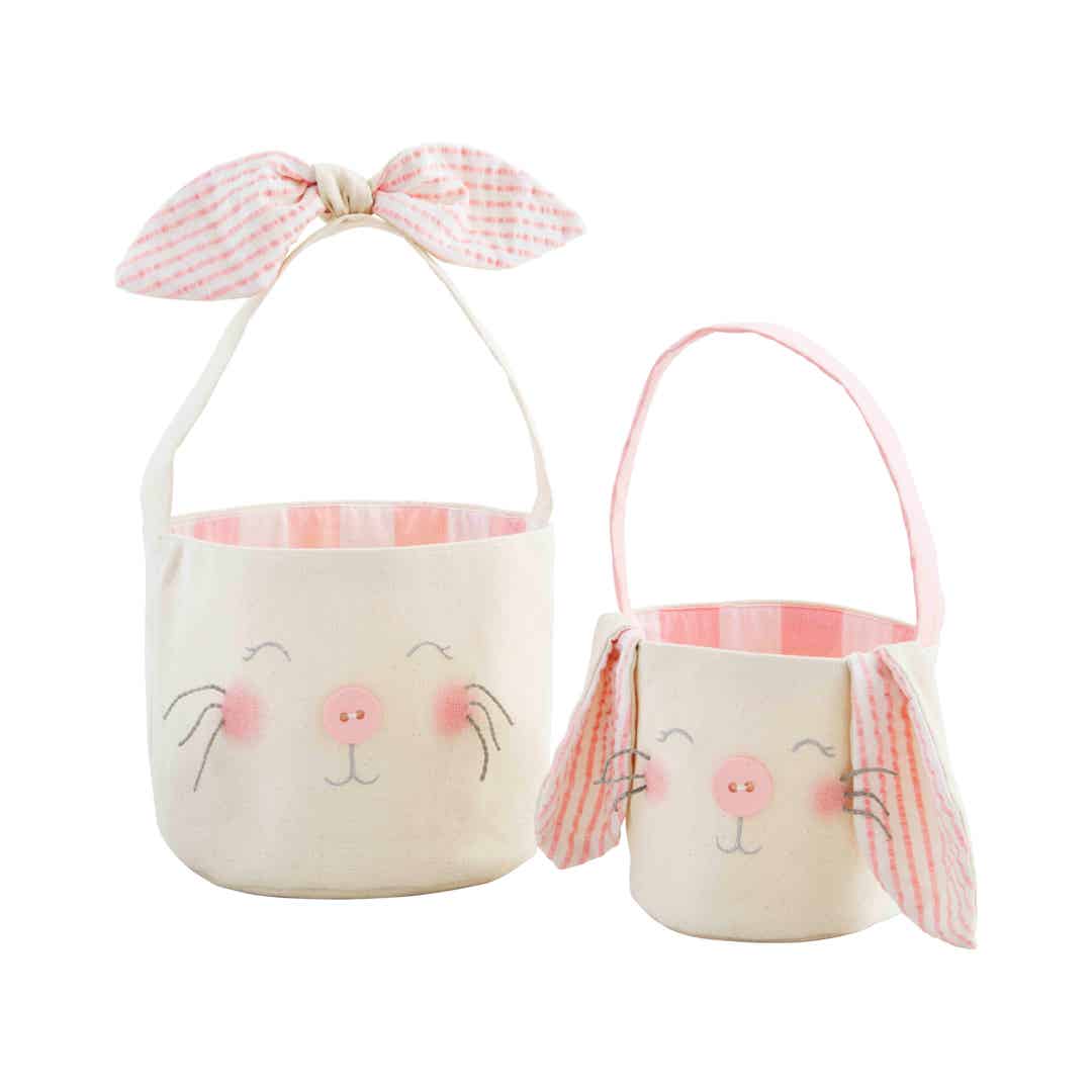 Easter Bunny Canvas Basket Set