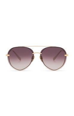 DIFF EYEWEAR- Lenox- Gold+Brown Mirror