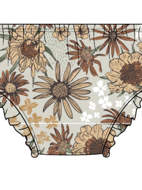 Wildflower Wilderness Bamboo Ruffle Bloomers