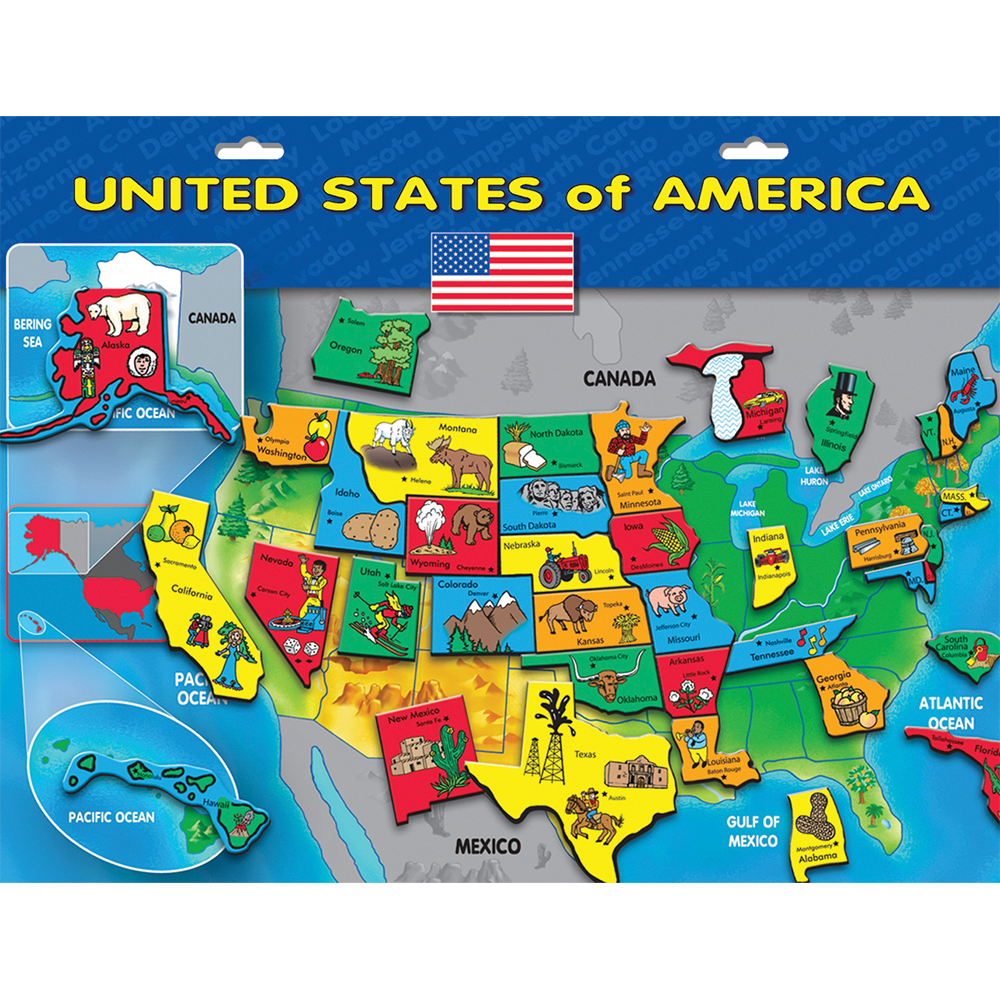 Magnetic USA Puzzle