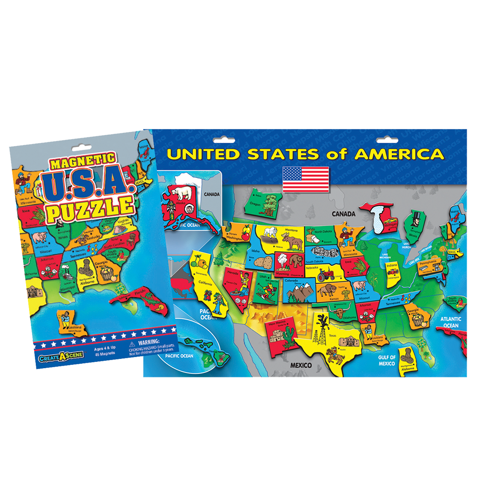 Magnetic USA Puzzle