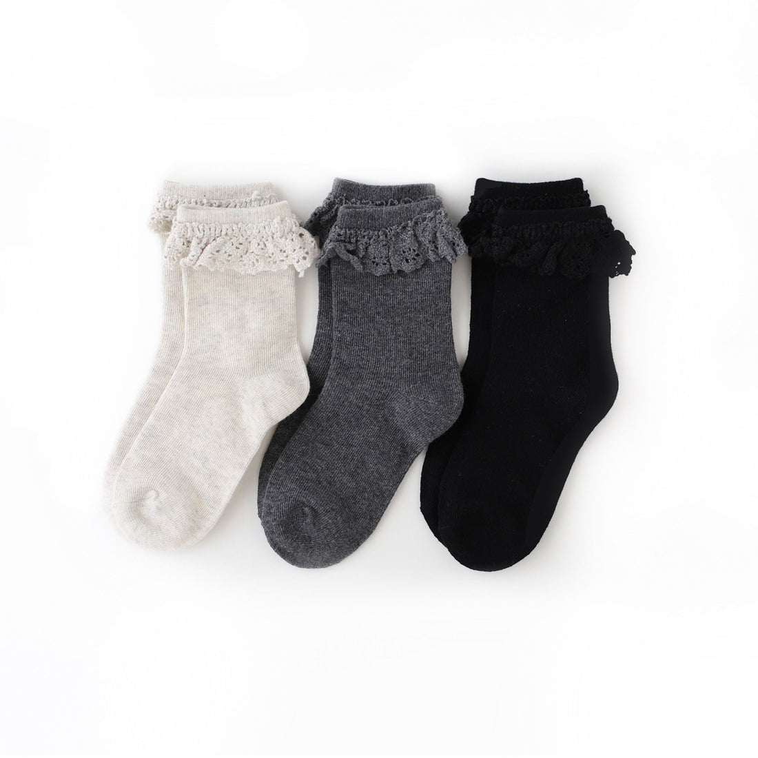 Midnight Lace Midi- Sock 3 Pack