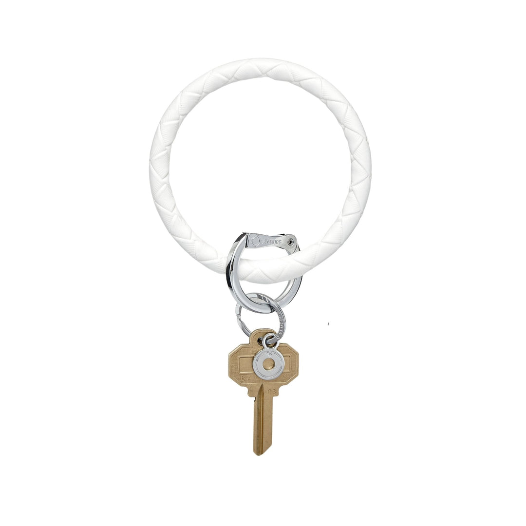 Marshmello Basketweave - Leather Big O® Key Ring