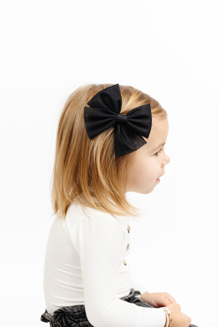 Tulle Bow Clip