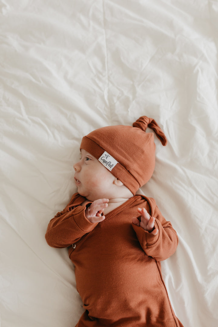 Newborn Top Knot Hat | Moab