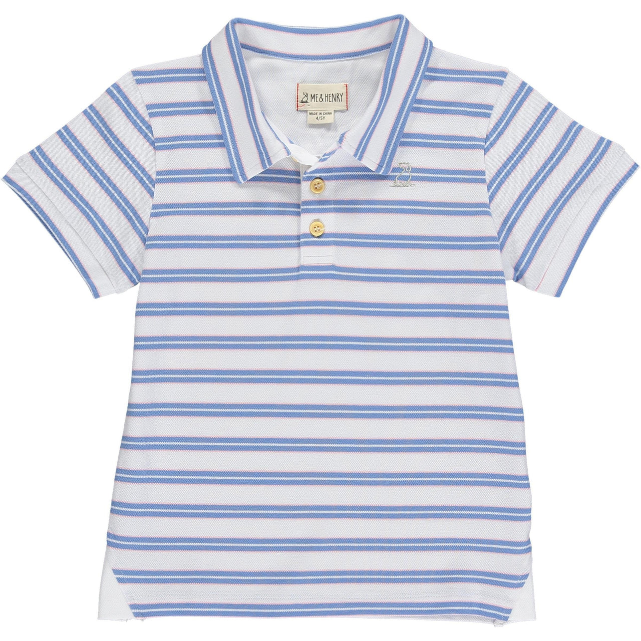 Starboard Polo | Blue/Pink stripe