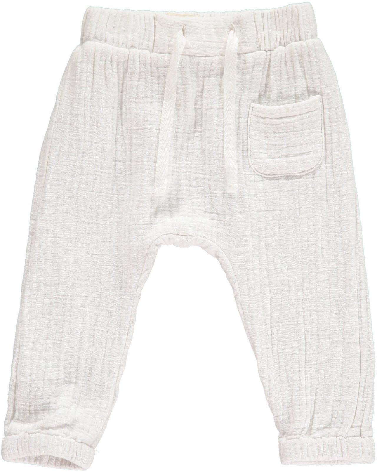 Lightweight Gauze Pants | White