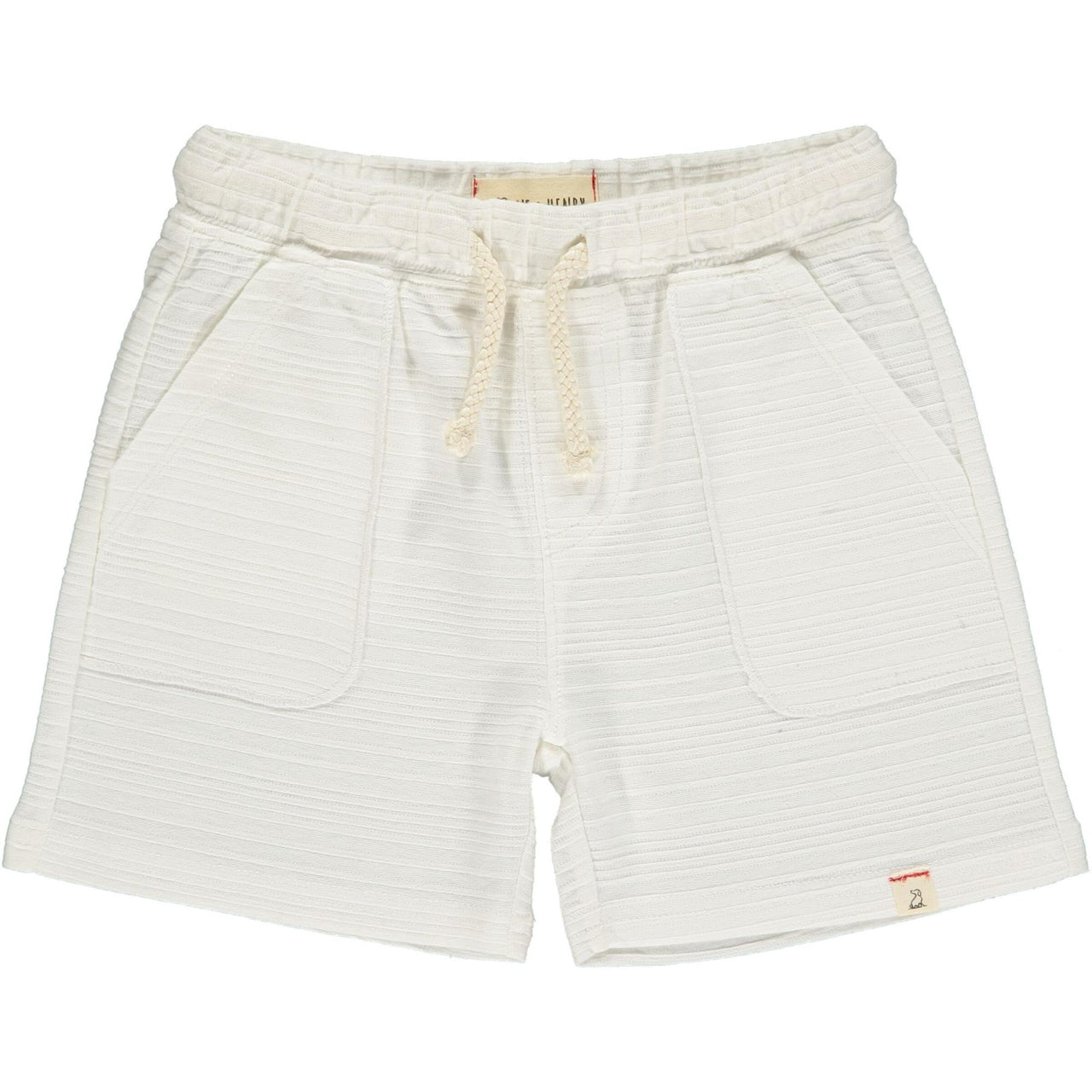 White Ribbed Shorts **FINAL SALE**