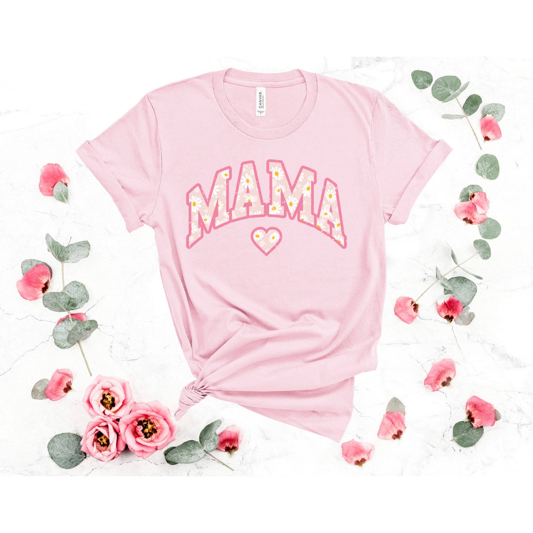 Mama Daisy Tee-Pink