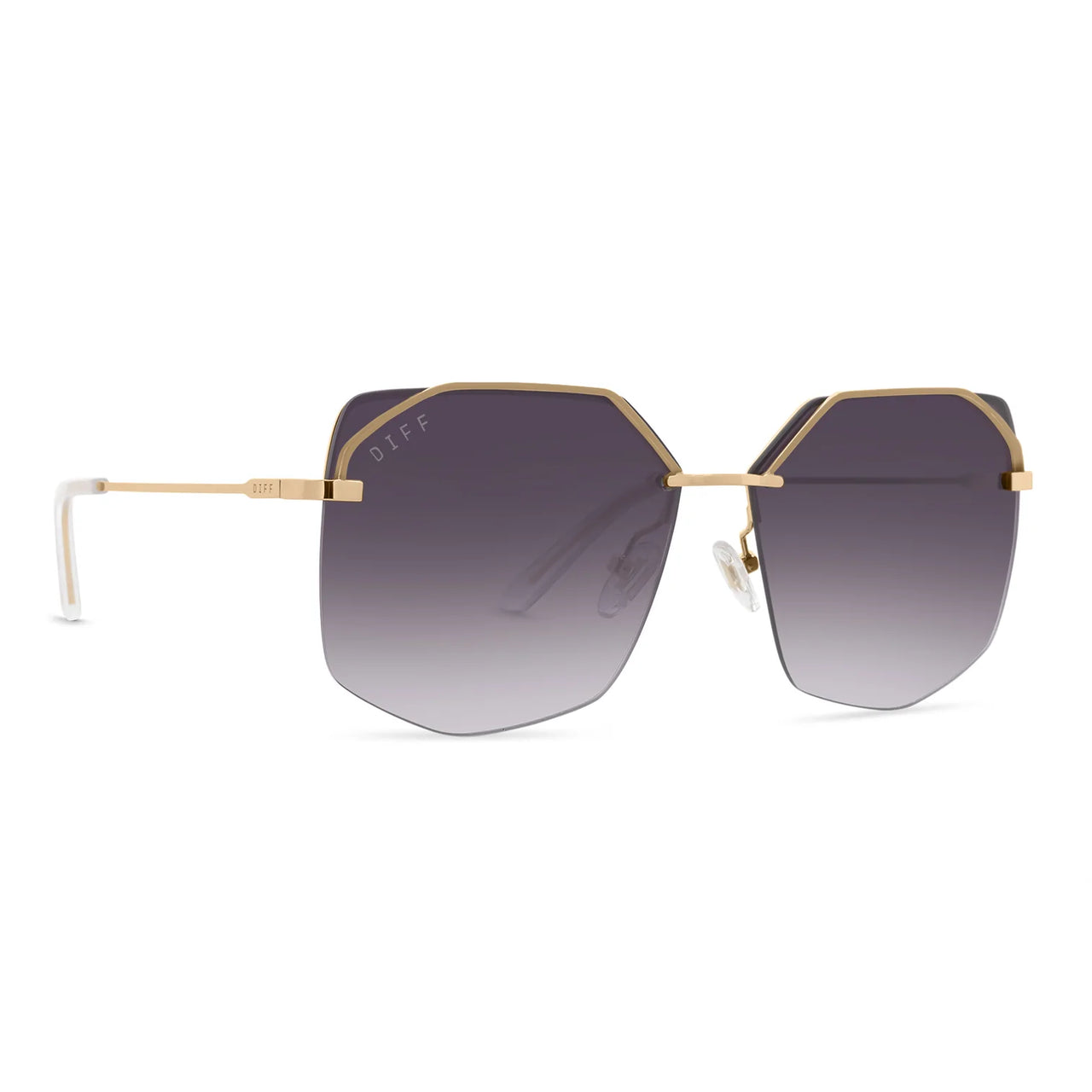 Bree Gold Grey Gradient Sharp Sunglasses