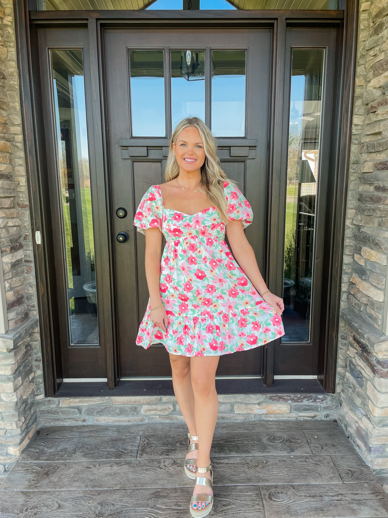 Sydney Floral Sweetheart Dress