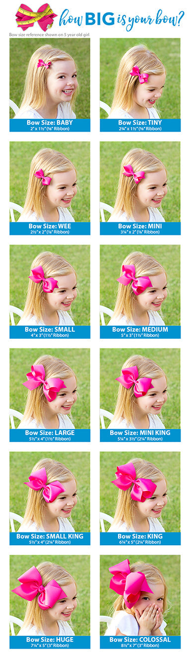 Wide King Grosgrain Two-Tone Polka Dot Print Hair Bow