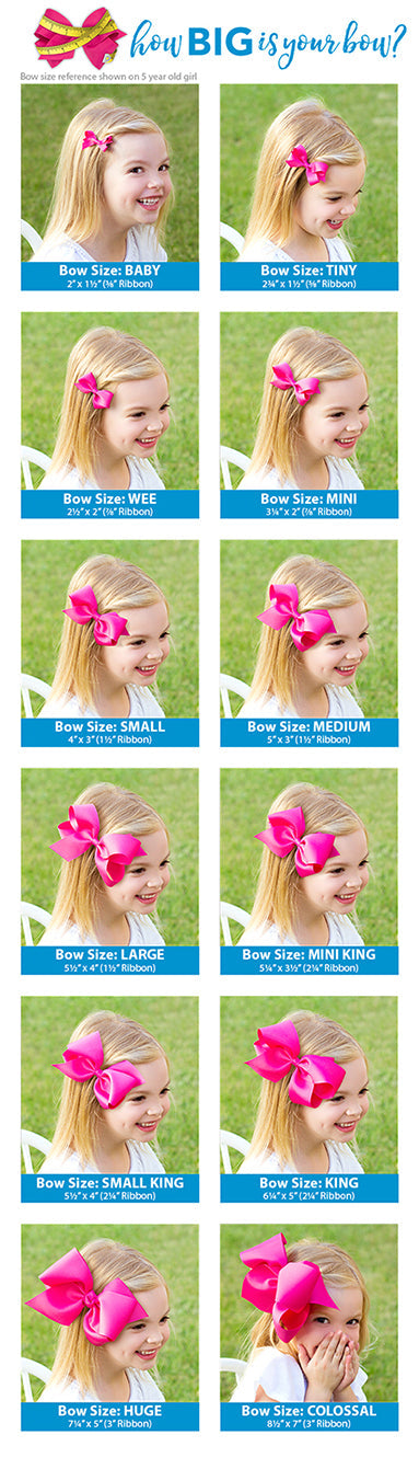 King Patriotic Stars and Stripes Printed Girls Bow